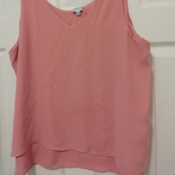 3 tank tops by reitmans R Essential. Pink/yellow and orange - Picture 5 of 6